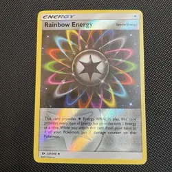Rainbow Energy Reverse Holo 137/149 SM Base Set Pokemon LP - Image 1