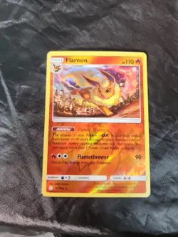 Pokemon TCG Flareon Cosmic Eclipse 25/236 Reverse Holo Uncommon NM - Image 1
