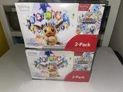 2 Pokemon Prismatic Evolutions Costco ETB Booster Bundle 2-Pack - Image 1