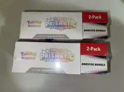 2 Pokemon Prismatic Evolutions Costco ETB Booster Bundle 2-Pack - Image 2