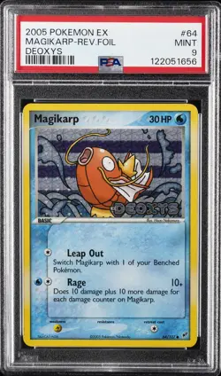 2005 POKEMON EX DEOXYS #64 MAGIKARP-REVERSE FOIL PSA 9 - Image 1