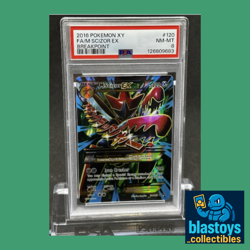 PSA 8 2016 Pokemon XY Mega M Scizor EX Breakpoint #120 - Image 1