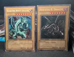 Yugioh Blue Eyes White Dragon & Red Eyes B. Dragon Duo Lot BPT LIMITED EDITION - Image 1