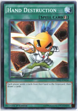 Yugioh - Hand Destruction SR02-EN030 1st Edition - Structure Deck: Rise of the T - Image 1