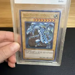 2010 Legendary Coll Yu-Gi-Oh Blue Eyes White Dragon BCCG 10 Mint - Image 3