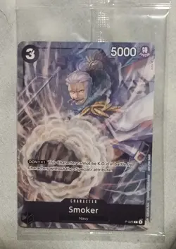 One Piece Card Game - Smoker P-025 Pre Release Paramount War OP2 Sealed - Image 1