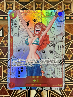 One Piece TCG Japanese Premium Booster The Best Vol. 1 OP01-016 Nami Manga - Image 2