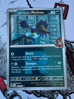 Team Rocket's Murkrow 126/217 - Reverse Holo - Ascended Heroes Pokemon Card - NM - Image 1