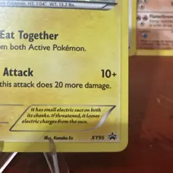 Pokemon Pikachu TCG XY95 XY Black Star Promo Holo Card - Image 4