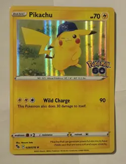 Pikachu 028/078 - Pokemon GO - Holo Rare Pokemon Card - Near Mint (NM) - Image 1