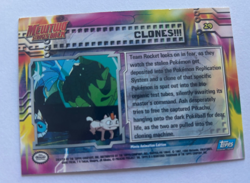 1999 Topps Pokemon Movie Card Mewtwo Strikes Back 29 Clones!!! Foil Blue Logo LP - Image 3