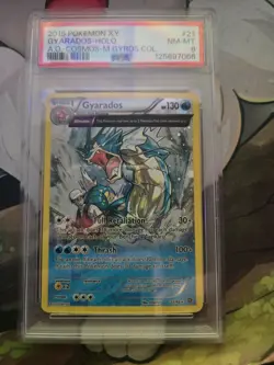 PSA 8 Gyarados 21/98 Cosmos Holo Pokemon Card 2015 Ancient Origins - Image 1