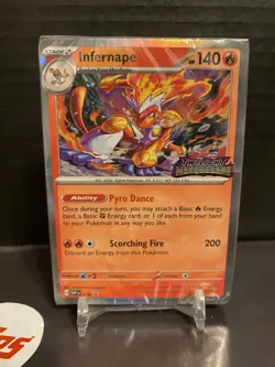 Infernape SV116. Twilight Masquerade Pokemon Prerelease Promo Sealed Cards - Image 1