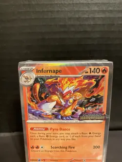 Infernape SV116. Twilight Masquerade Pokemon Prerelease Promo Sealed Cards - Image 3