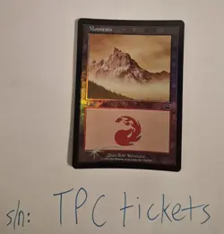 FOIL Mountain - Mercadian Masques - Magic MTG card - Near Mint NM - TCG Value $6 - Image 1