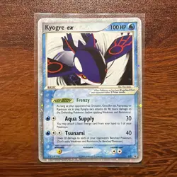 Pokemon TCG Black Star Promo Card | Kyogre EX #037 LP - Image 1