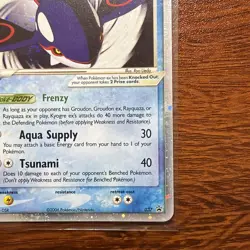 Pokemon TCG Black Star Promo Card | Kyogre EX #037 LP - Image 4