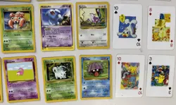 Vintage Pokemon Card Lot Damaged Condition PLUS 12Rare Playing Card Bonus(NM/LP) - Image 4