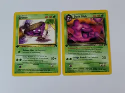 Pokemon Card 1st edition team rocket Grimer & Dark Muk US - Image 1