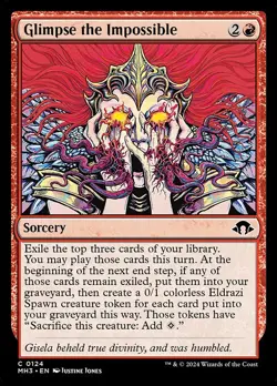 NM Foil Glimpse the Impossible, MTG, Modern Horizons 3, Magic the Gathering, 124 - Image 1
