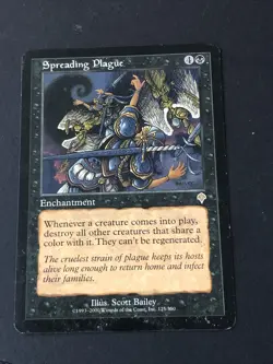 Spreading Plague X1 Invasion Played Condition See Pics Front/back - Image 1
