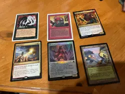 6x MTG Commander rares, mythic, and foils Mixed lot MN to good condition - Image 1