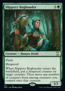 Light Play, English MTG Regular Slippery Bogbonder Commander: Streets of New Cap - Image 1