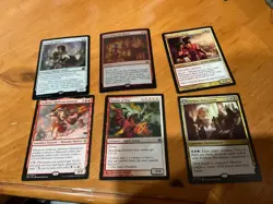 6x MTG Commander rares, mythic, and foils Mixed lot MN to good condition - Image 1