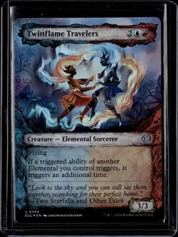 Twinflame Travelers (Showcase) - 345 - Foil - ECL - NM - MTG Magic the Gathering - Image 1