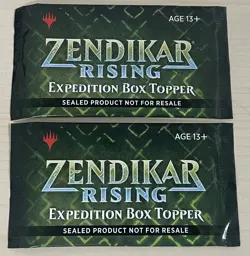 Two Zendikar Rising Expedition Box Topper Sealed X2 New MTG Magic The gathering - Image 1