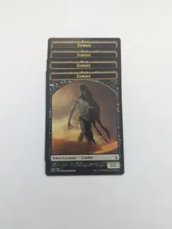 (4) Zombie Token *PLAYSET* Amonkhet Regular NM MTG - Image 1