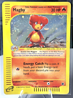 Pokemon TCG Magby 017/165 Expedition Base Set Holo Rare Nintendo E-Reader: MP-HP - Image 2