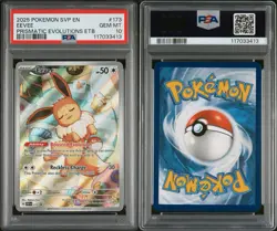 Pokemon Eevee 2025 SVP 173 ETB Black Star Promo PSA 10 Prismatic Evolutions Gem - Image 3