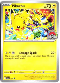 Pikachu [World Championships] 225 Promo Scarlet & Violet Pokemon - Image 1