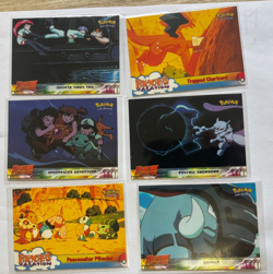 Pokemon Topps Movie Lot of 6 Trapped Charizard Donfan Meowth Times Two Pikachu - Image 1