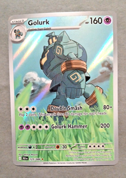 Golurk 123/086 SV: Black Bolt Illustration Rare Full Art Holo Pokemon TCG NM - Image 4