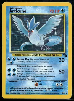 1999 Pokemon Fossil 2 Articuno Holo LP - Image 1