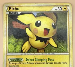 Pichu 28/123 - HeartGold & SoulSilver (Rare) - LP - 2010 Pokemon TCG - Image 3