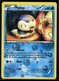 2013 Pokemon Legendary Treasures Radiant Collection RC6 Piplup LP - Image 1