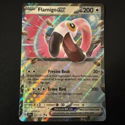 Flamingo ex 160/191 Holo Double Rare Pokemon TCG Surging Sparks NM - Image 1