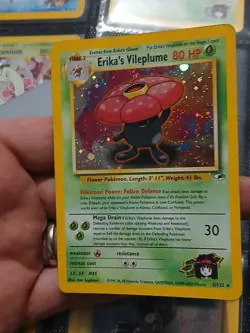 Pokemon TCG Erika's Vileplume Unlimited Holo Rare Gym Heroes 5/132 - Image 3