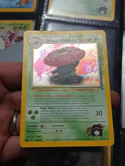 Pokemon TCG Erika's Vileplume Unlimited Holo Rare Gym Heroes 5/132 - Image 4