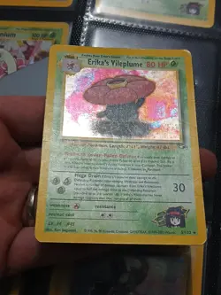 Pokemon TCG Erika's Vileplume Unlimited Holo Rare Gym Heroes 5/132 - Image 5