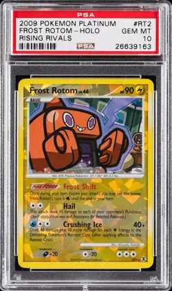 2009 POKEMON PLATINUM RISING RIVALS #RT2 FROST ROTOM-HOLO PSA 10 - Image 1