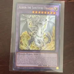Yugioh Albion the Sanctifire Dragon MP24-EN082 Secret 1st Edition VLP-NM - Image 1