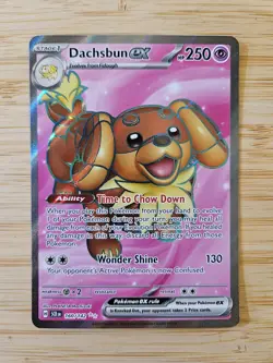 Dachsbun ex 160/142 Stellar Crown (SCR) NM Full Art Pokemon Card - Image 1