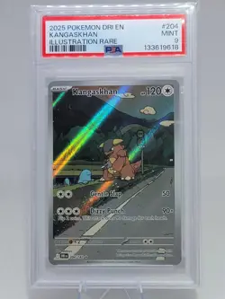 Pokemon TCG Kangaskhan Destined Rivals Illustration Rare Card 204/182 PSA 9 - Image 1