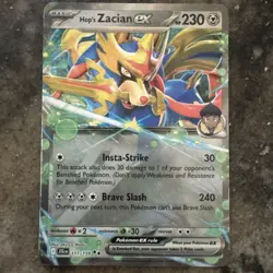 Hop’s Zacian EX 111/159 Journey Together Pokemon Card TCG - Image 1