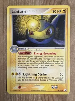 Lanturn 38/101 EX Hidden Legends Uncommon Pokemon Card 2004 MP - Image 1