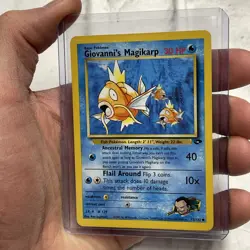 Giovanni's Magikarp 73/132 Gym Challenge Common Pokemon Card Pokemon WOTC Vtg LP - Image 2